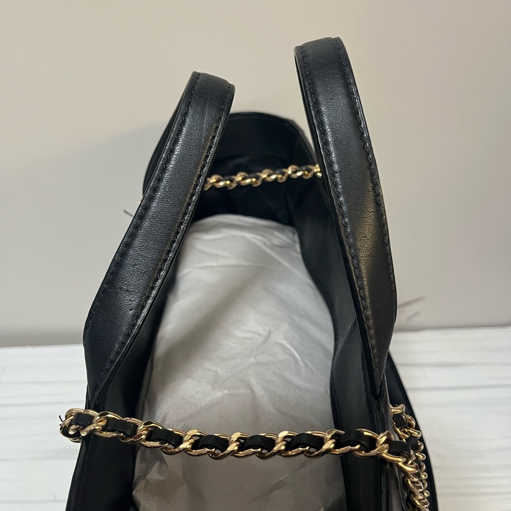 Michael Kors Black Quilted Chain Tote - Picture 6 of 8